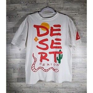 Vintage 90s Desert Person Shirt XL Single Stitch Snake Cactus Jeff Shard Gravity